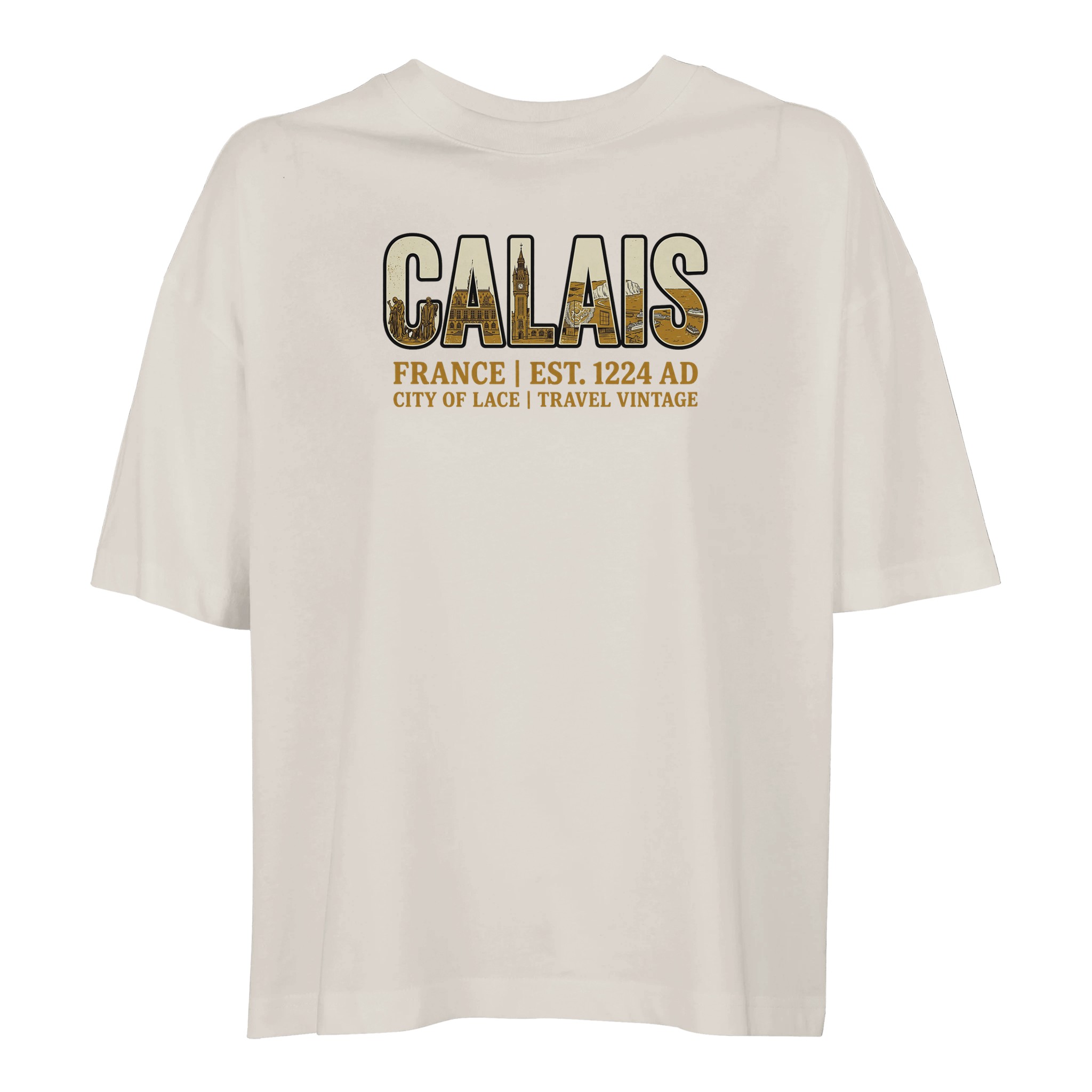 T-shirt Calais femme ample coton bio T-shirt Calais femme ample coton bio, coloris Off White