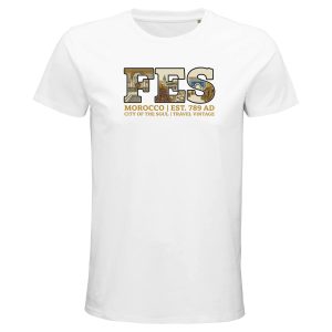 T-shirt Fès homme bio ajusté coton naturel