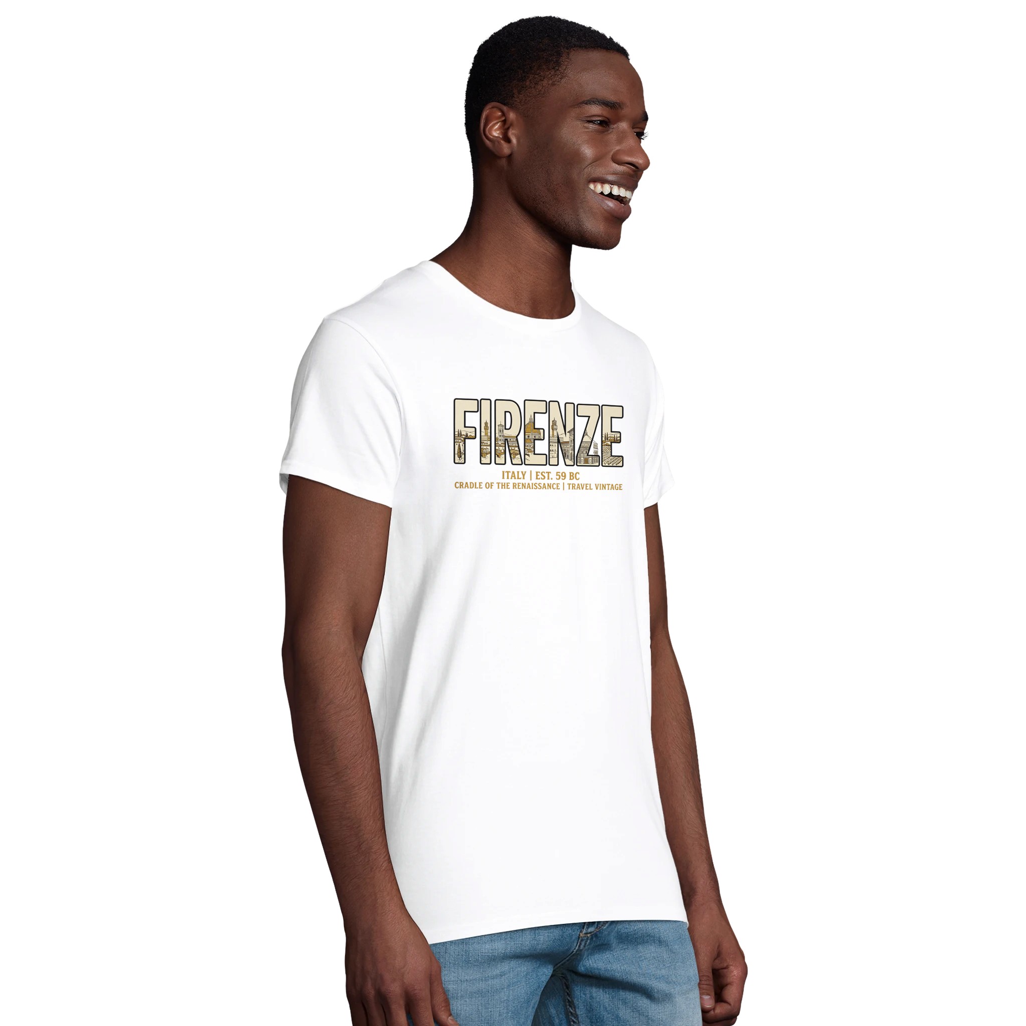 T-shirt Florence homme bio ajusté T-shirt Florence homme bio ajusté