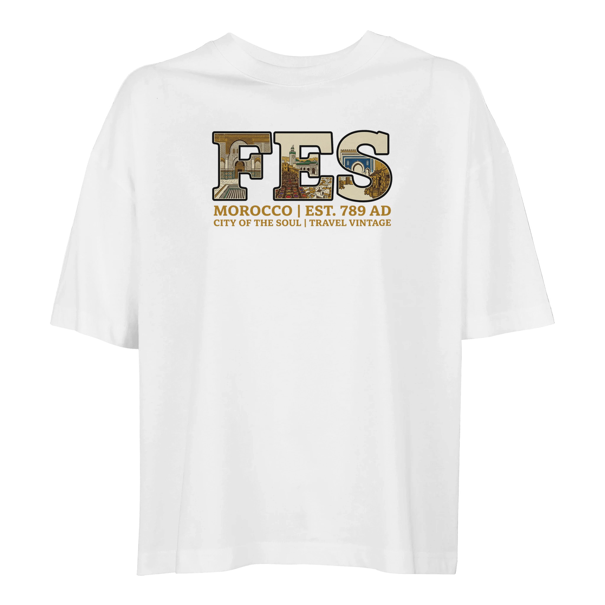 T-shirt Fès femme ample coton bio