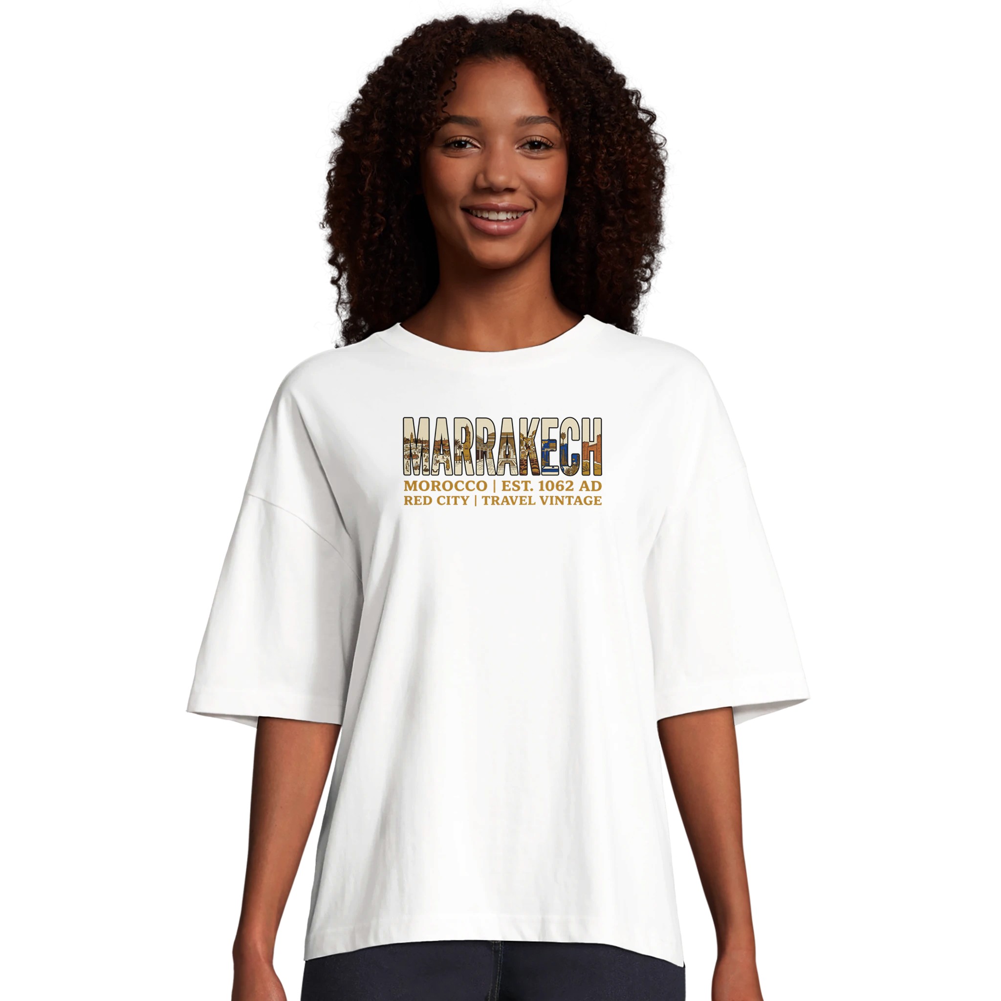 T-shirt Marrakech femme ample coton bio conversion, photo 4
