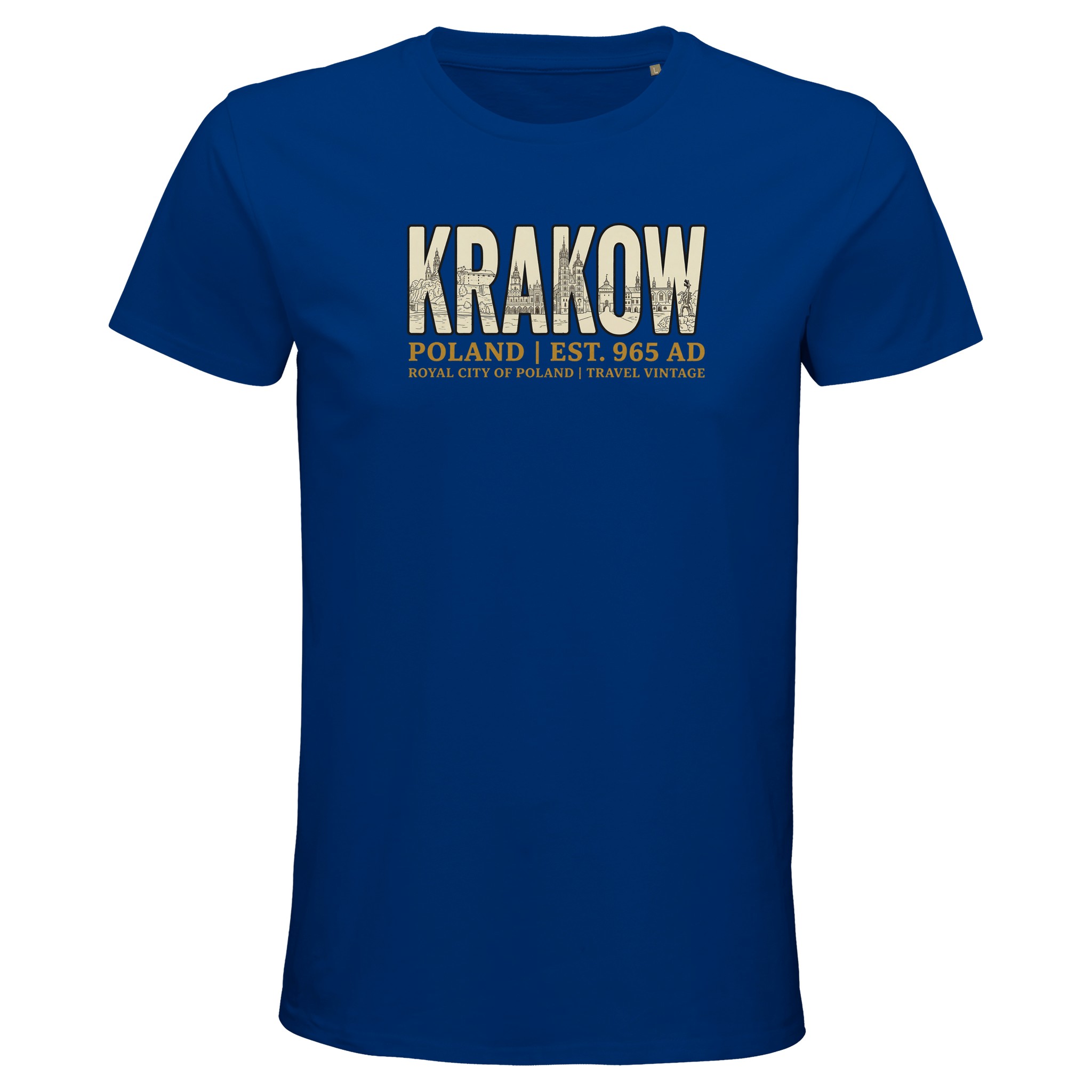 T-shirt Cracovie homme bio ajusté T-shirt Cracovie homme bio ajusté