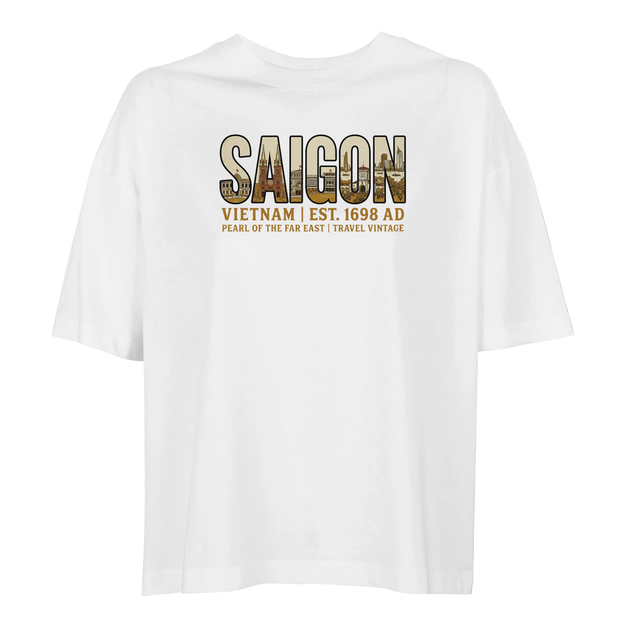 T-shirt Saïgon femme ample coton bio