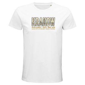 T-shirt Cracovie femme ample coton bio vintage T-shirt Cracovie homme bio ajusté