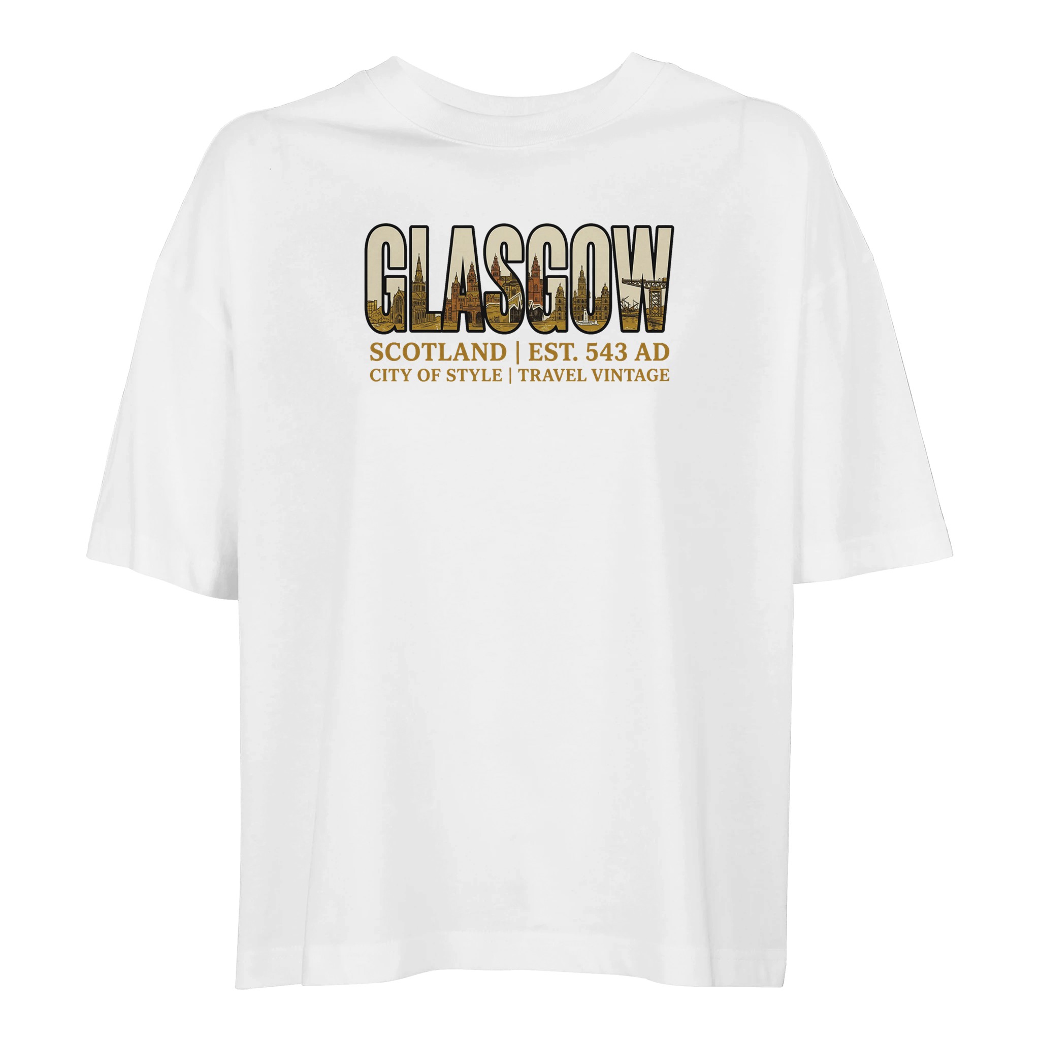T-shirt Glasgow femme ample coton bio conversion