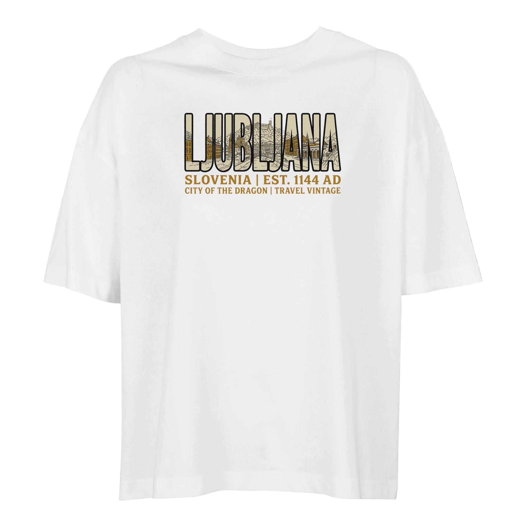 T-shirt Ljubljana femme ample coton bio