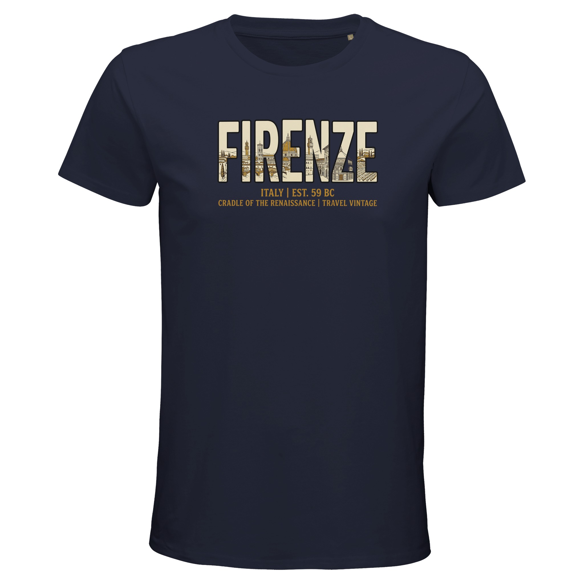 T-shirt Florence homme bio ajusté T-shirt Florence homme bio ajusté