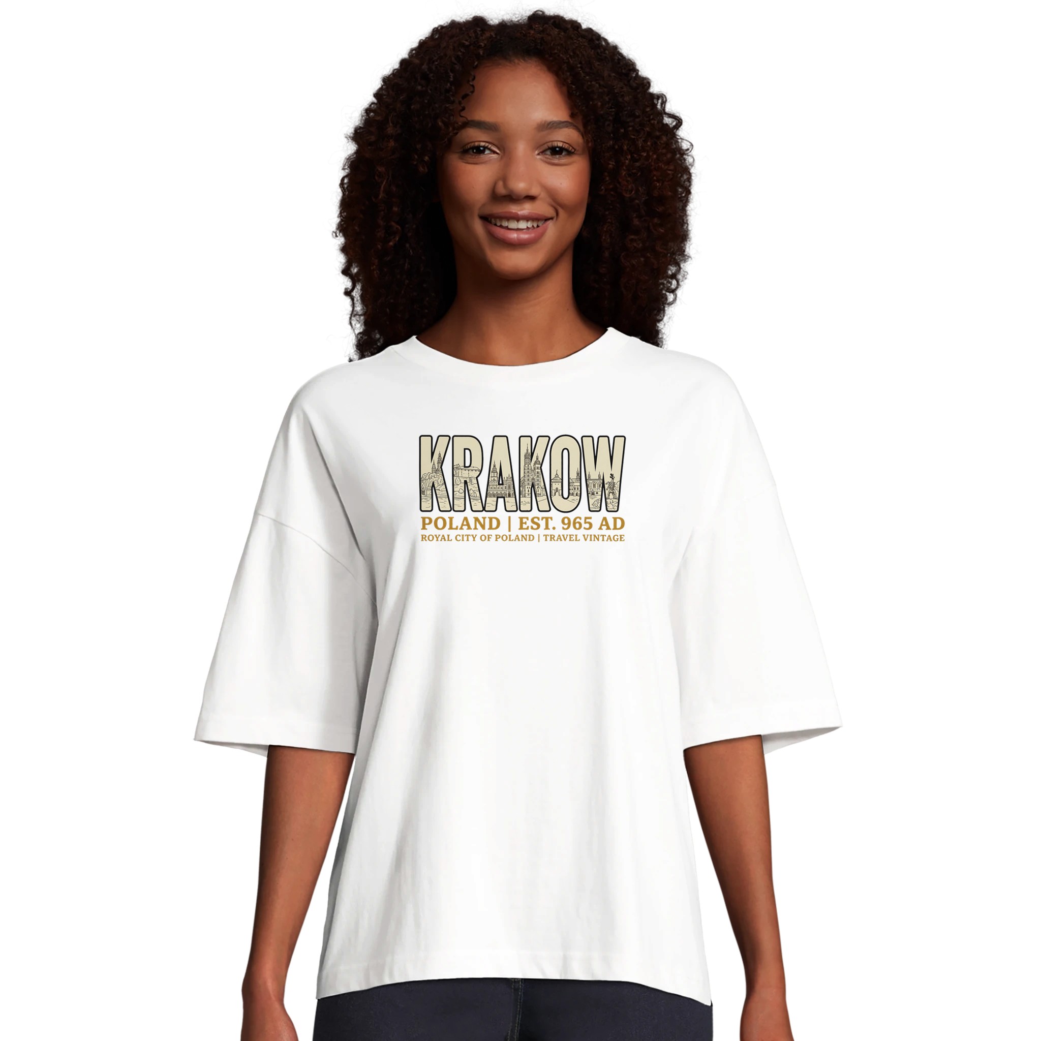 T-shirt Cracovie femme ample coton bio vintage T-shirt Cracovie femme ample coton bio vintage, photo 11