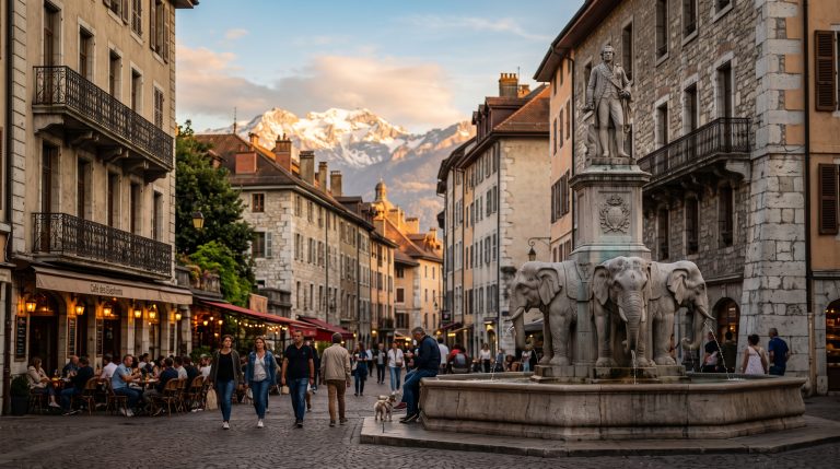 Envie d'un cadeau qui rappelle Chambery ? Le t-shirt illustré a la réponse